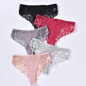 Women's Panties Womens Underwear Sexy Lace Stretch Soft Ladies Hipster Briefs Intimates Cotton Lingerie Lenceria Sexys Para Mujer Fina