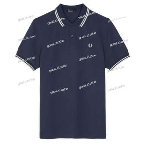 Polo gömlek yeni tasarımcı iş tişört fred perry moda lüks yaz pamuk kulağı buğday kısa kollu hilal nakış gündelik esansiyeller 744
