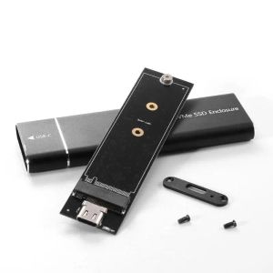 Kapsling 10Gbps USB 3.1 Gen2 till M.2 NVME PCIe SSD -kapsling NVME MKEY till typ C Solid State Drive Adapter -läsare för NVME M2 SSD