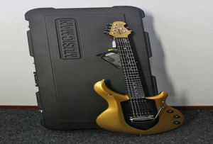 Custom Ernie Ball Music Mann John Petrucc Majestät Gold Mine Black Center E -Gitarre Tremolo Bridge Aktive Abholung 9V Bat7398899