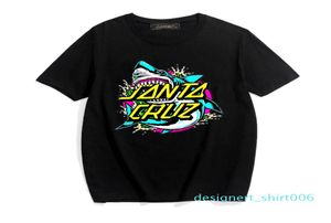 Santa Cruz Skateboard Street Trend Tshirt MEN039S Street Style Hip Hop Tişört Oneck Gevşek Yüksek Kalite Üst Tee Dydhgmc206 D08516464