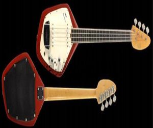 Özel 4 Dizeler 60s Vox Phantom IV Beyaz Elektrik Bas Gitar Nadir Şekar Katı Gövde Akçaağaç Boyun Dot Kakmı Beyaz Pickguard Chrom2433366