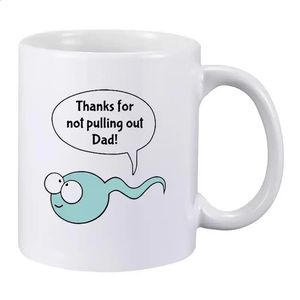 Ceramic Mug For Fathers Day 350ml Coffee Mugs Cups High Temperature Resistant Drinkware Wine Tea Ice 240407