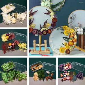 Flores decorativas Diy Candle Fazendo materiais caseiros Bouquet Garland Epoxy Resin Crafts Handmade Dried