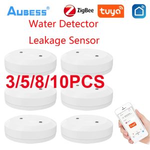 Control Tuya Water Leak Detector Scene Linkage Zigbee Flood Sensor Water Linkage Alarm Long Battery Life Leakage Sensor Smart Home