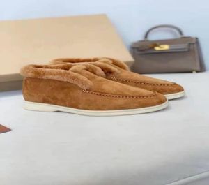 مصنع S Luxury Designer Velvety Leather Boots Mens Dress Shoes Fashion Style Winter Wart Warm Man Women Lazy Brand L9342202