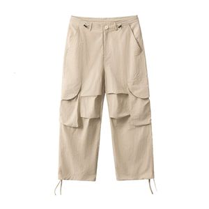 SC Men's Wear | Modne tkane spodnie robocze do stylu funkcjonalnego mężczyzn z wieloma kieszeniami Instagram swobodny luźne spodnie spadochronowe dla mężczyzn