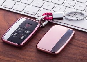 TPU Car Key Case Case Okładka Range Rover Sport Freelander 2 Discovery 4 Evoque Jaguar XE XJ XJL XF Akcesoria samochodowe 4132266