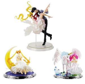 Action figura di anime marinaio moon Chiba MAMORU mascherata mascherata Chibiusa unicorno Principessa Serenity Tsukino Usagi PVC Toys T29089615