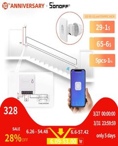 Sonoff Minibasic Dwukierunkowy inteligentny przełącznik Wi -Fi zdalne sterowanie DIY Wsparcie zewnętrzne 10A Praca Wth Google Home Automation Alexa6500603