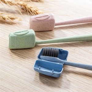 4st/Set Portable Tooth Brush -täckning Hållare Tandborste huvudbonad rese vandring camping borste cap fodral hygienvård utomhus