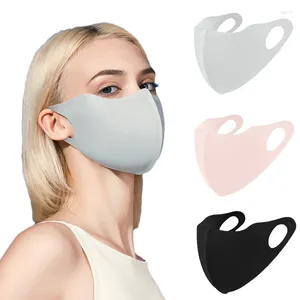 Bandanas Silk Face Mask Summer Breathable Three-dimensional UV Protection Cover Women Outdoor Running Cycling Sports