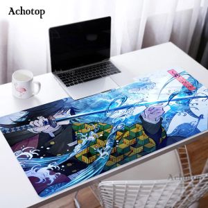 Батареи аниме демоны Slayer Mousepad Gaming Mouse Pad Carpet Gamer Mats компьютерный стол Padmouse Клавиатура Kamado Nezuko Locrkand Manga Manga