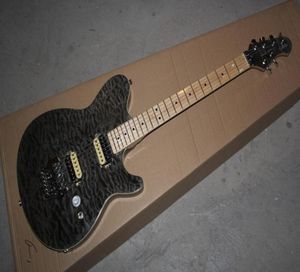 2014 New Arrivic Music Man Ernie Ball Axis 6 Strings Grey Quilt Maple Finger Board EELECTRIC GUITAL3387857