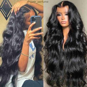 Brazilian Hair 40 Inch 13x4 HD Body Wave Lace Front Wig Pre Plucked Body Wave Lace Frontal Wig Glueless Simulation Human Hair Wigs For Black Women