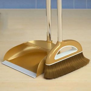 Magic Broom and Plastic Dustpan Set Cleaning Tools Sweeper Torkar för golv Hemtillbehör Svepande dammborste multifunktion