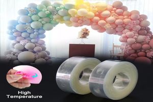 Party Decoration 10M Balloon Strip Arch Connect Chain Plastic Tape Garland String Wedding Shape Double Hole Buckle2984571