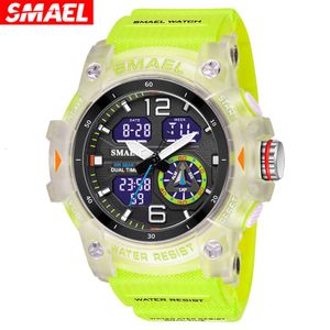 Ny utomhus Transparent Watch Men's Outdoor Cool Dual Display Waterproof Glow Electronic Watch
