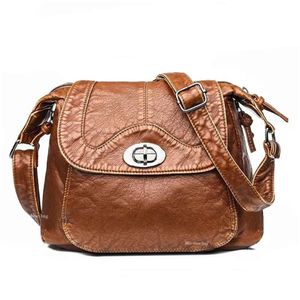 Torby na ramię oryginalne skórzane kobiety messenger vintage torba żeńska crossbody miękkie swobodne zakupy dla kobiet