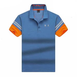 Polo Shirt Designer Mens Polos Tshirt Bosss Fashion Luxury Brand Casual Business Golf T-shirt Pure Cotton Breathable Short Sleeves t Shirts 2024 Summer Top Ghbt