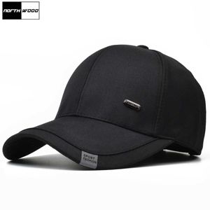 Boll Caps Northwood Solid Classic Mens Baseball Hat Gorras Hombre Spring/Summer Quick Back High Quality Dad Hat Golf Justerbar Truck Hat Q240403