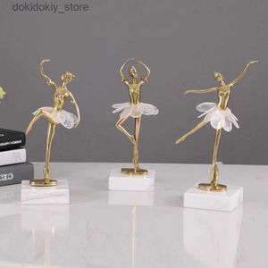 Artes e artesanato Liht Luxury Crystal Brass Brass Dancin Irl Sculpture Human Fairy Wity Desktop Decoration Home Decoration Birthday PresentL2447