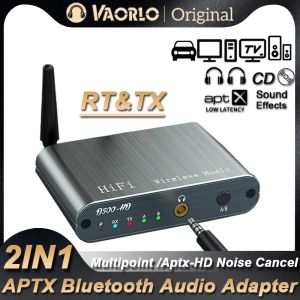 Adapter APTX HD/ LL Bluetooth Audio Sändarmottagare 3.5mm Aux Typec/ CD Sound Quality HiFi Wireless Adapter Multipoint Connection