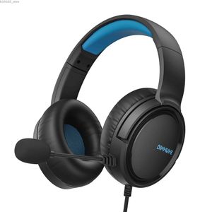 Mobiltelefon -Ohrhörer Binnune BG02 Gaming -Headset mit Mikrofon für PS4 Xbox One Series X/S PS5 PC Kabelgebundener Kopfhörer -Kopfhörer Y240407