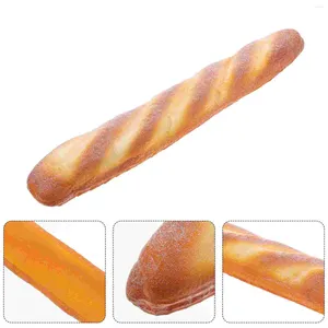 Flores decorativas Decorações de bolo pão simulado Fake French Long Toy Pu Loaf Modelo Artificial