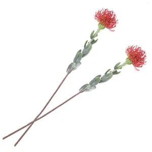 Dekorativa blommor 2 PCS Office Decor Artificial Flower Fake Stems Crafts Wedding Home Festival