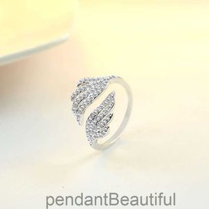 Anello di ala indice femminile dita giapponese e coreano personalizzato anello di cristallo trendsetter gioielli congiunti versatili
