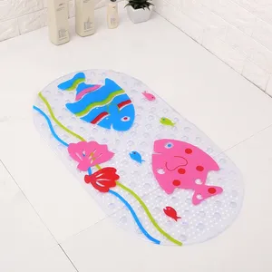 Bath Mats Large Cartoon Printing Household Bathroom Non-slip Mat Durable PVC Material Children Elderly Pregnant Women Sucker Shower Pads