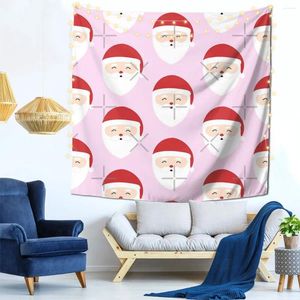 Arazzi Babbo Natale Skin su decorazione da parete rosa Tacestrino interno soggiorno regalo per festività morbida tessuto inodore