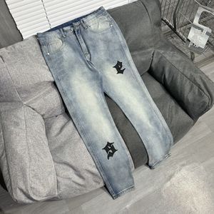 Męskie dżinsy Drukuj streetwear Hip Hop Pants y2k dżinsy Ubrania proste luźne gotowe dżinsowe spodnie pantelones Dresspants Projektanci Joggers