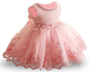 Blume Kleinkind Baby Mädchen Kind Prinzessin Kleid Baby Hochzeitskleid Tutu Kinderparty Vestidos zum 1. Geburtstag Y181020074290962