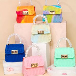 Children Silicone mini pattern jelly handbag silicone single crossbody bag small purse good selling