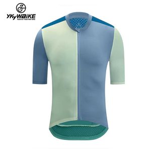 Мужские футболки ykyw Mens Cycling Jersey Jersey Summer Short Ride Forture Профессиональная команда дорожная езда на велосипеде Маунтин.