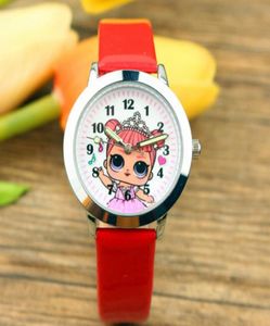 Newest Cartoon Child Leather Quartz Watches Children Kids Girls Boys Cute LOL girl Watch Casual Fashion Bracelet WristWatches Cloc8083508