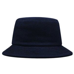 Wide Brim Hats Bucket Plus Size Wool Fisherman Male Winter Fleece Snow Panama Hat Big Head Man Large Felt 56-60cm 60-65cm Q240403