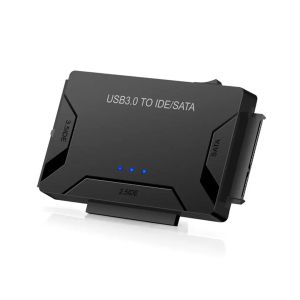CPUS USB 3.0 till SATA IDE Data Adapter 3 i 1 för PC -bärbar dator 2.5/3,5 HDD hårddiskdrivrutin med Power Extern hårddiskadapter