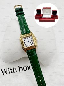 Fashion brand watch women's square Arabic numeral dial style steel metal high-quality watch designer watch cowhide strap with multiple colors waterproof