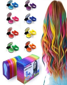 Fabriksleverantör hela 8 färger hår bärbar engångskrita kritpulver tillfälligt pastell hårfärgfärg färg färg pastell salong styling27925930