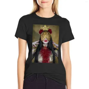 Kadın Polos Altın Enchantress T-Shirt Tees Kısa Kollu Tee Estetik Giyim Kadın Moda