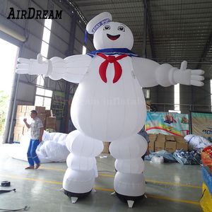 10MH (33ft) med fläktbelysning Ghostbusters förblir puft Uppblåsbar marshmallow man för annons