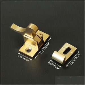 Andere Türhardware ly 1pc Gold reiner Kupfervogelschnalle Push-Pl-Fensterhaken Bolzenriegel für stille Drop Lieferung Hausgarten Buildin Dhozp