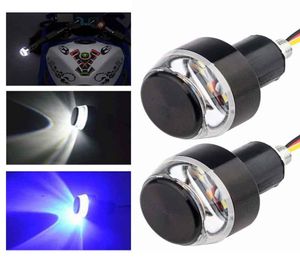 Motorcycle Handlebar Turn Signal Lighting Universal Indicator Flasher Handle Bar Motorbike Accessories Blue Yellow Red Lamp3397913