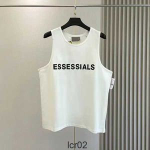 Ess Mens Tank Top t Shirt Trend Brand Three-dimensional Lettering Pure Cotton Lady Sports Casual Loose High Street Sleeveless Vest Eu Size S-xl58gk