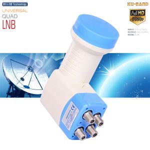 Kutu HD Dijital Universal Ku Band LNB Uydu Alıcı Diski TV HD Dijital 0.1dB Dörtlü LNBF SR4604 Tuner