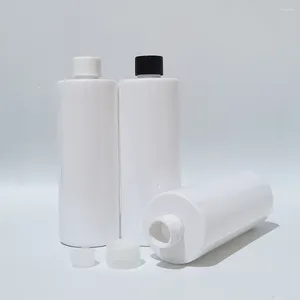 Storage Bottles 20pcs 350ml Empty White Screw Cap Bottle For Liquid Soap Shower Gel Shampoo Travel Cosmetic Packaging