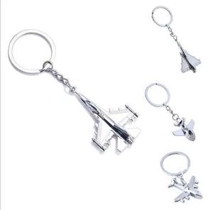 Keychains Lanyards More Metal Plane Keychain Mini Key Chain Aircraft Model Car Ring Airplane Party Best Gift Jewelry for Men Women 17035 Q240403